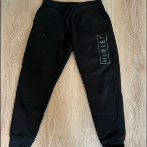 Mens Hurley Black Sweatpants
